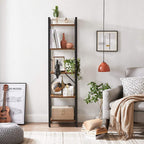 Bookcase - Wall cabinet - Living room cabinet - Vintage Brown/Black