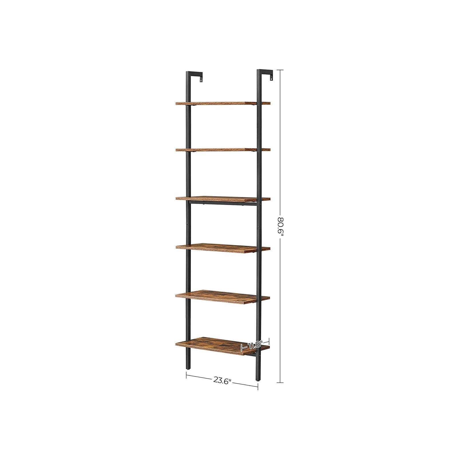 Bookcase - Ladderboard - 6 boards - 60 x 30 x 204.8 cm - Industrial design