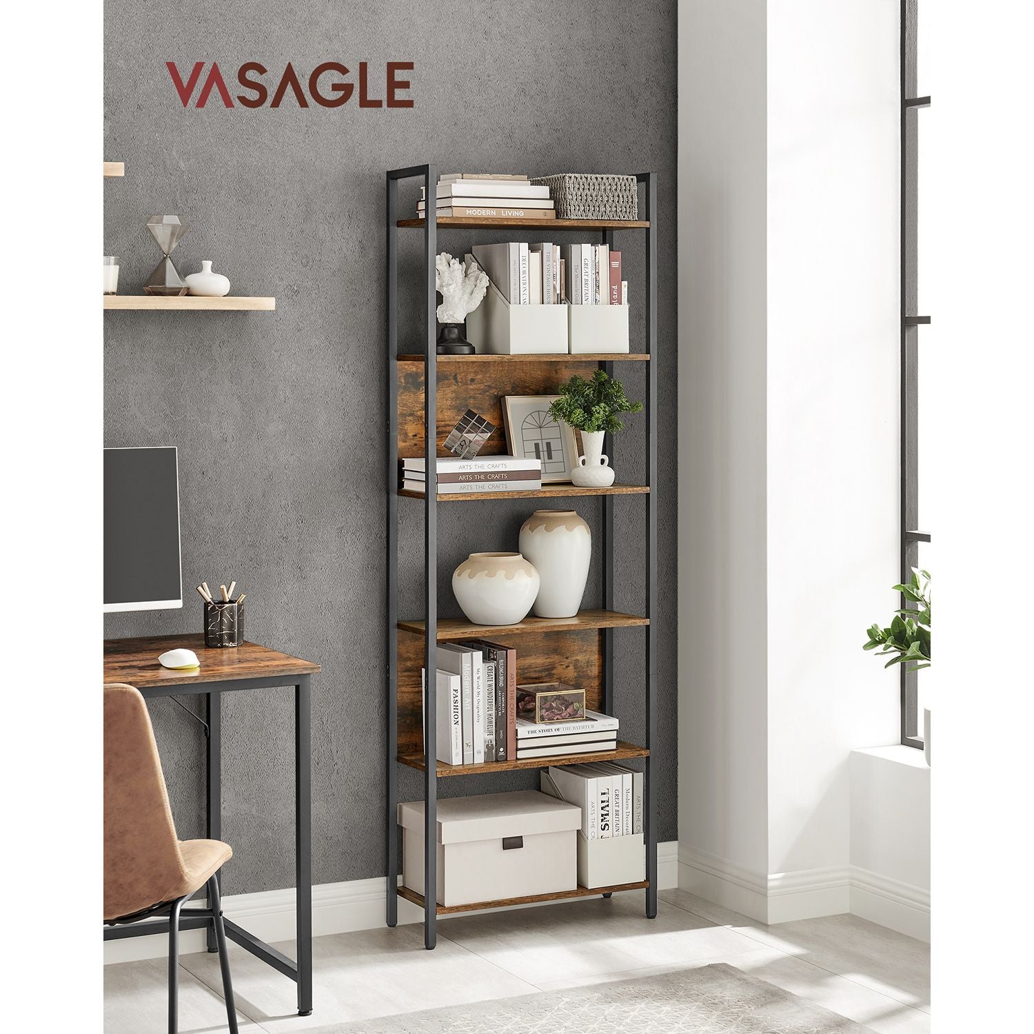 Bookcase - with open compartments