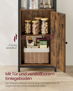 Bookcase 24 x 40 x 159.5 cm Vintage brown-ink black