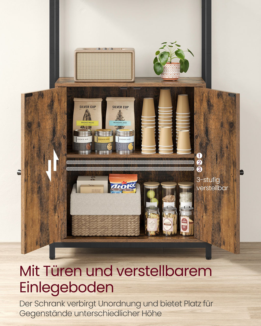 Bookcase 24 x 60 x 159.5 cm Vintage brown-ink black
