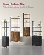 Bookcase 24 x 60 x 159.5 cm Vintage brown-ink black