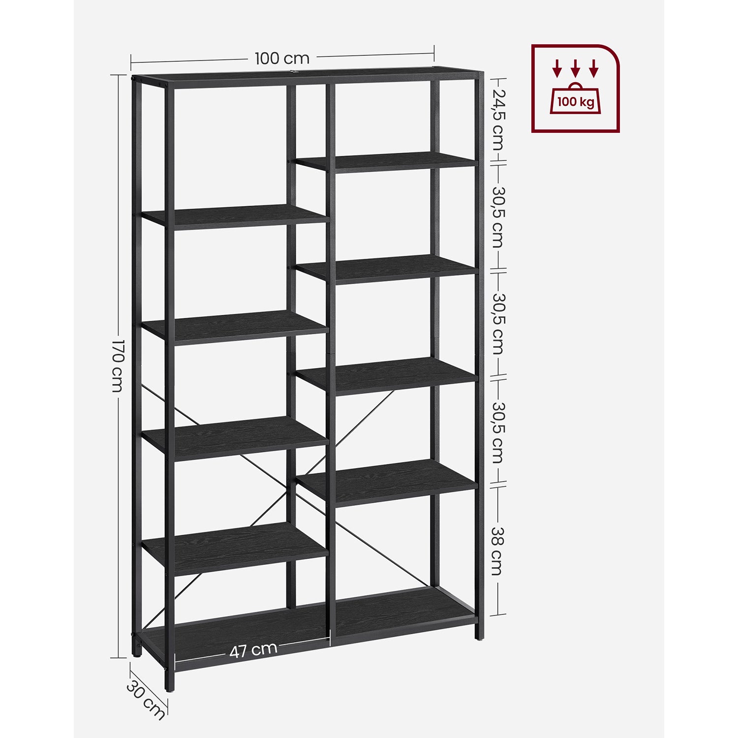 Bookcase - 5 layers