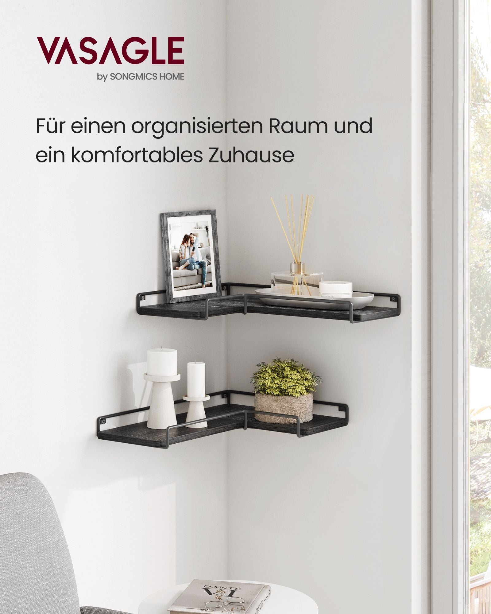 Corner board-L-shaped-Industrial design-Black
