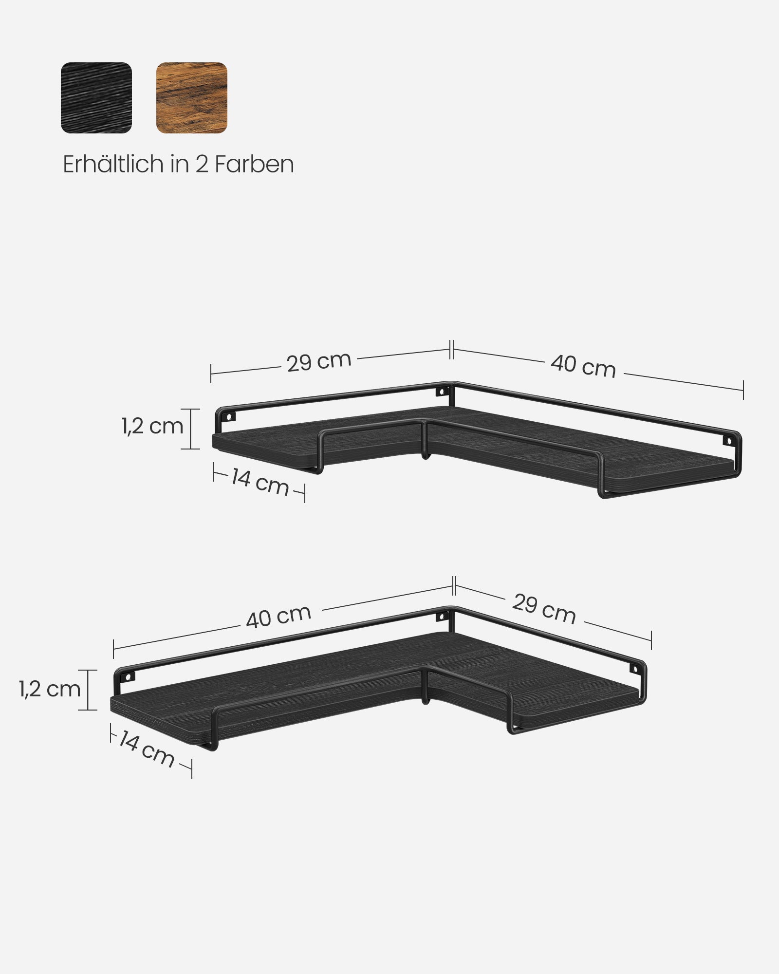 Corner board-L-shaped-Industrial design-Black