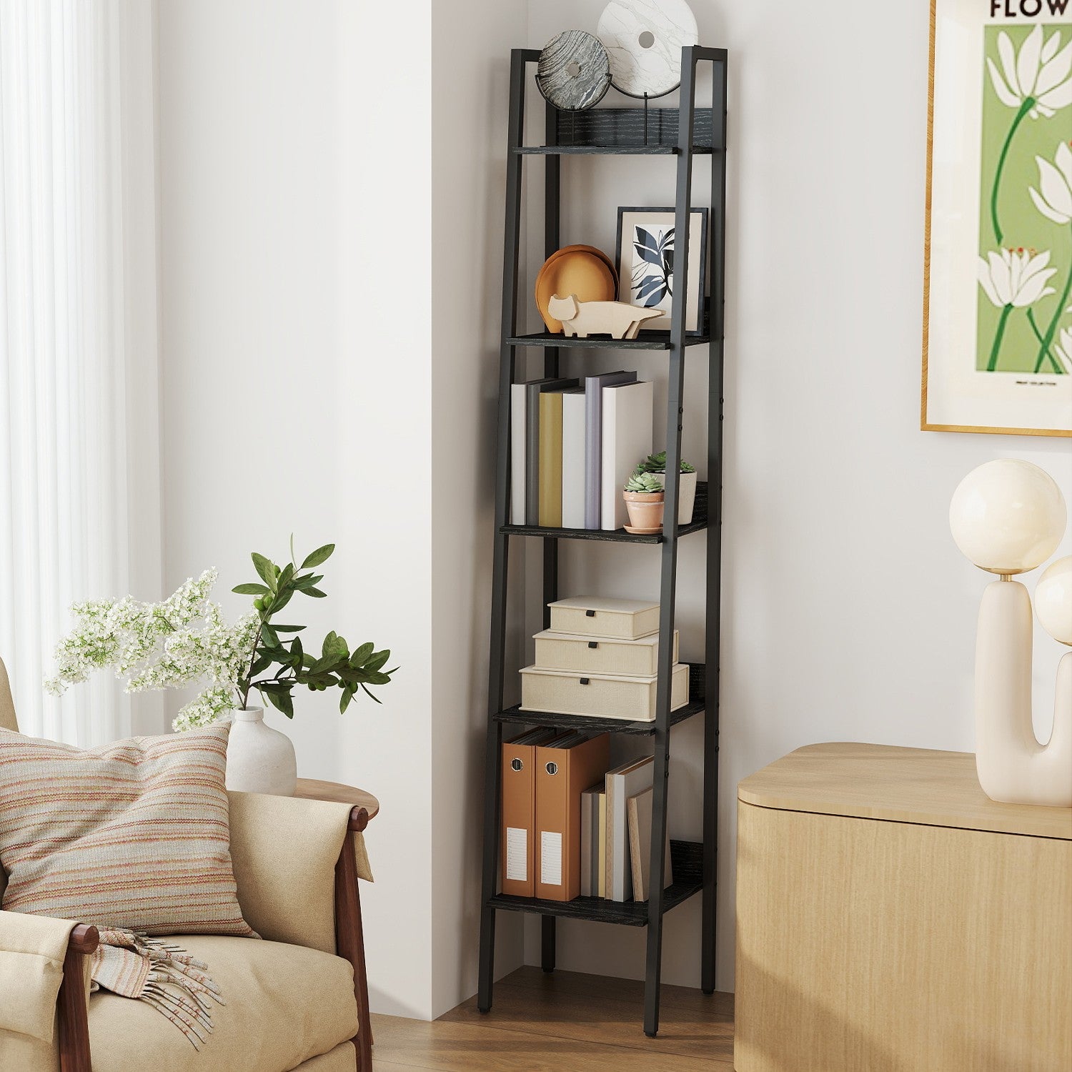 Bookcase - Ladderboard with 5 levels, narrow model