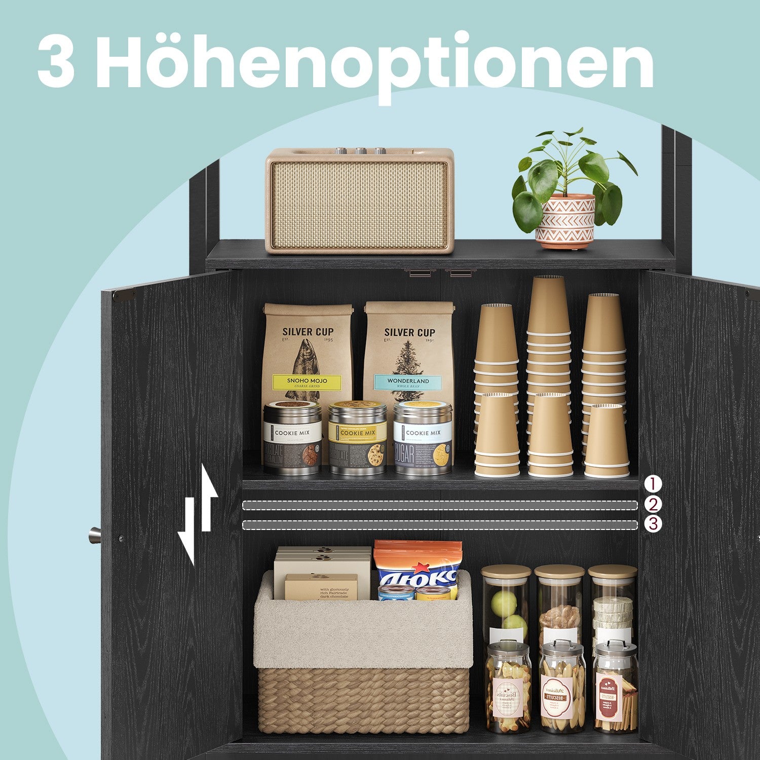Bookcase with 6 levels