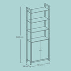Bookcase with 6 levels