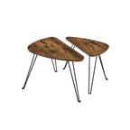 Side tables - Set of 2 - Coffee table - Industrial Design - Brown/Black