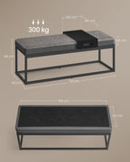 Home Bench With Storage Space - Artificial leather - Timeless Design