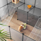 Animal house - Animal Cage - Animal Stay - For Small Animals - Gray