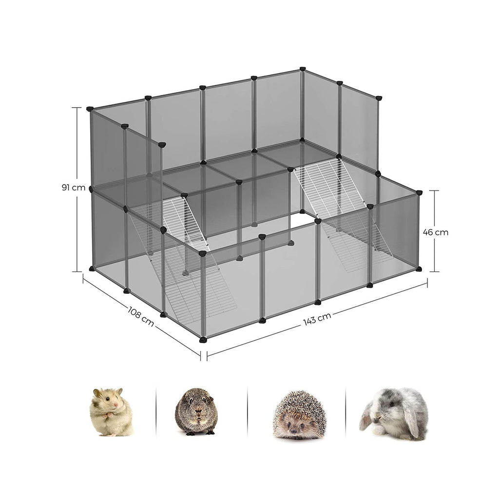 Animal house - Animal Cage - Animal Stay - For Small Animals - Gray