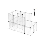 Animal cage - country retreat - for guinea pigs, rabbits, hamsters - transparent