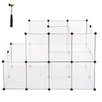 Animal cage - country retreat - for guinea pigs, rabbits, hamsters - transparent