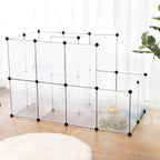 Animal cage - country retreat - for guinea pigs, rabbits, hamsters - transparent