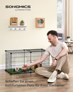 Small animal cage - 82 x 41 x 41 cm - with 2 doors - l