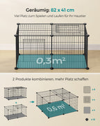 Small animal cage - 82 x 41 x 41 cm - with 2 doors - l