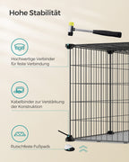 Small animal cage - 82 x 41 x 41 cm - with 2 doors - l