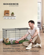 Small animal cage - 102 x 51 x 51 cm - with 2 doors - XL