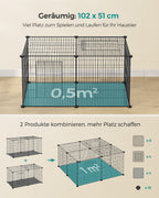 Small animal cage - 102 x 51 x 51 cm - with 2 doors - XL