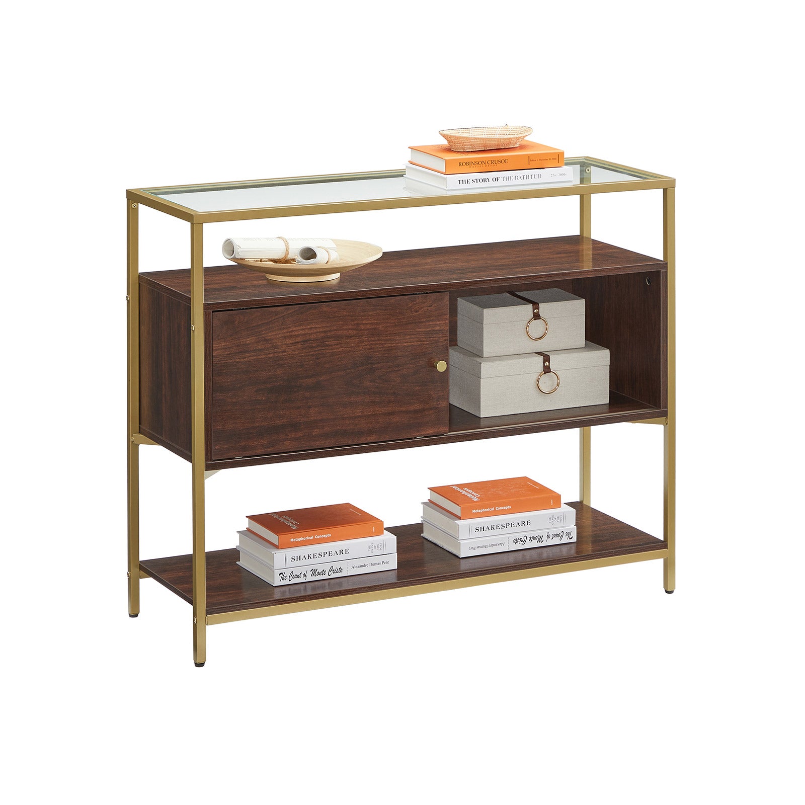 Kitchen cupboard - With glass top