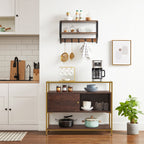 Kitchen cupboard - With glass top