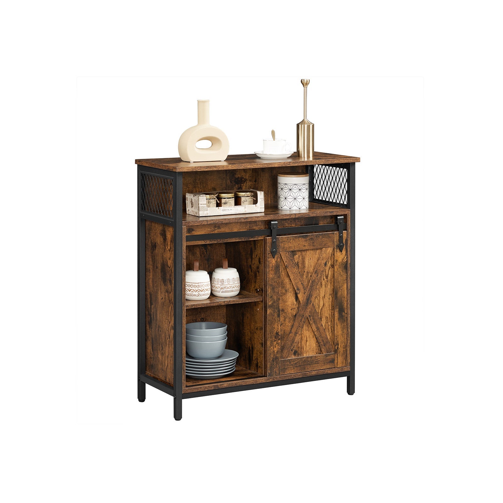 Beeper cupboard - Kitchen cupboard - With sliding door - Brown