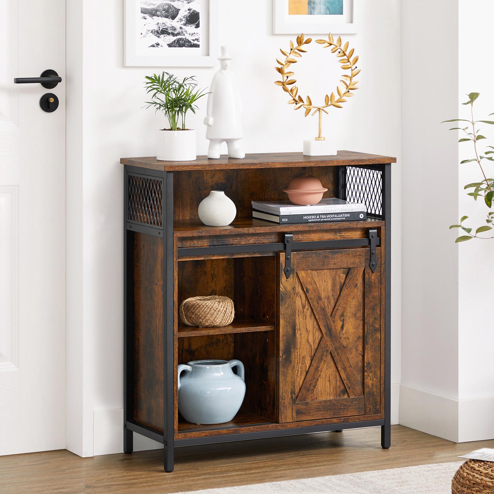 Beeper cupboard - Kitchen cupboard - With sliding door - Brown