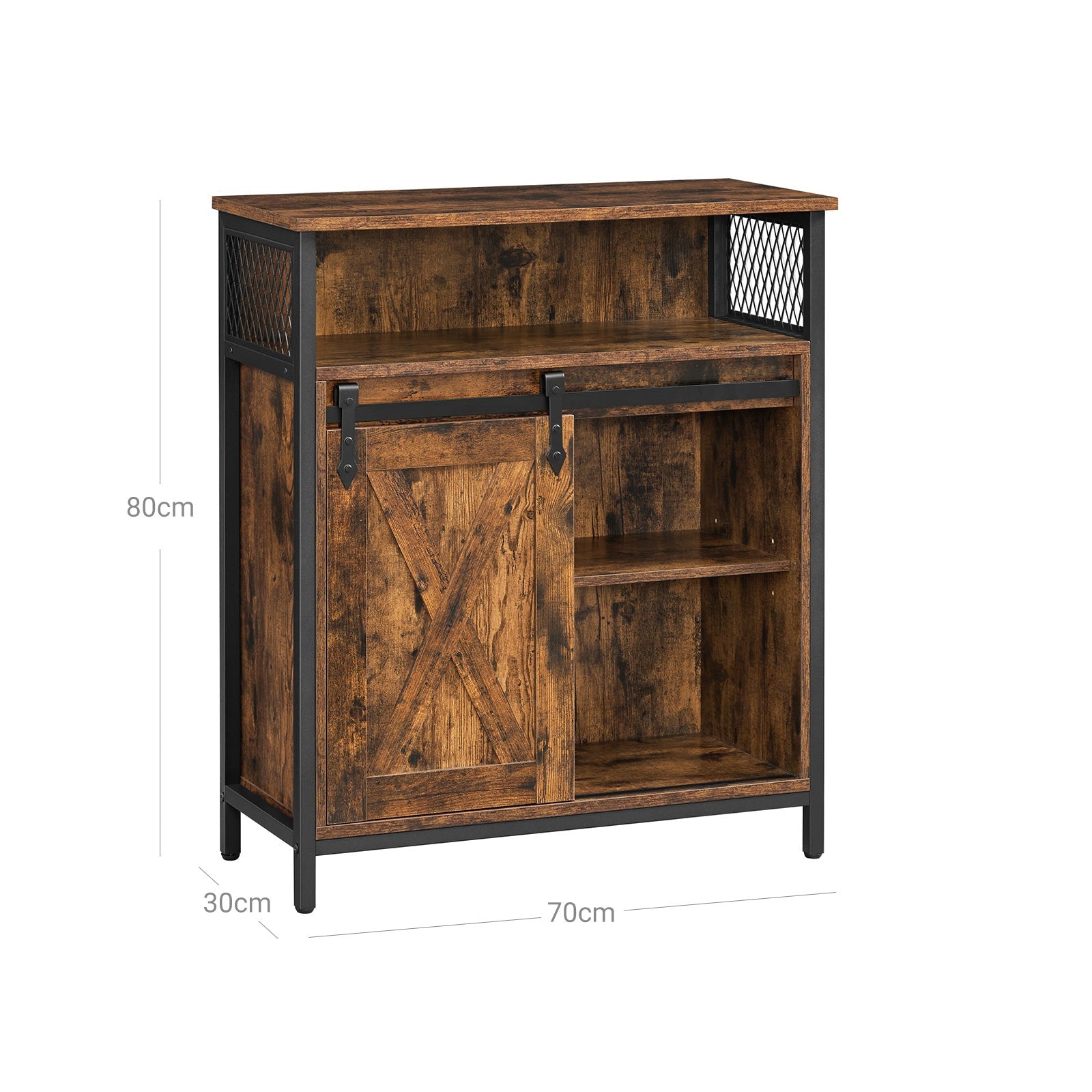 Beeper cupboard - Kitchen cupboard - With sliding door - Brown