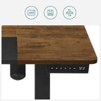 Sit stand desk - computer table - height adjustable
