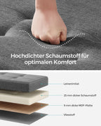 Bank - with storage space - folding - dark gray