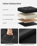 Sofa - 30 cm - with storage space - Basic Black