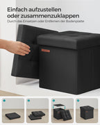 Sofa - 30 cm - with storage space - Basic Black