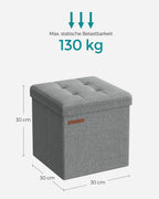 Sofa with storage space - 30 cm - light gray