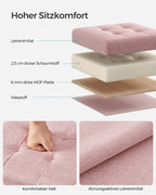 Sofa - 30 cm - with storage space - Pastel pink