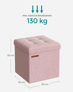 Sofa - 30 cm - with storage space - Pastel pink