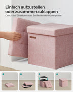 Sofa - 30 cm - with storage space - Pastel pink
