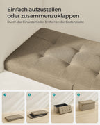 Bank - With Storage Space - 38 × 76 × 38 cm - Camelbruin