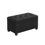 Stool - with storage space - 40 × 76 × 40 cm - dark gray