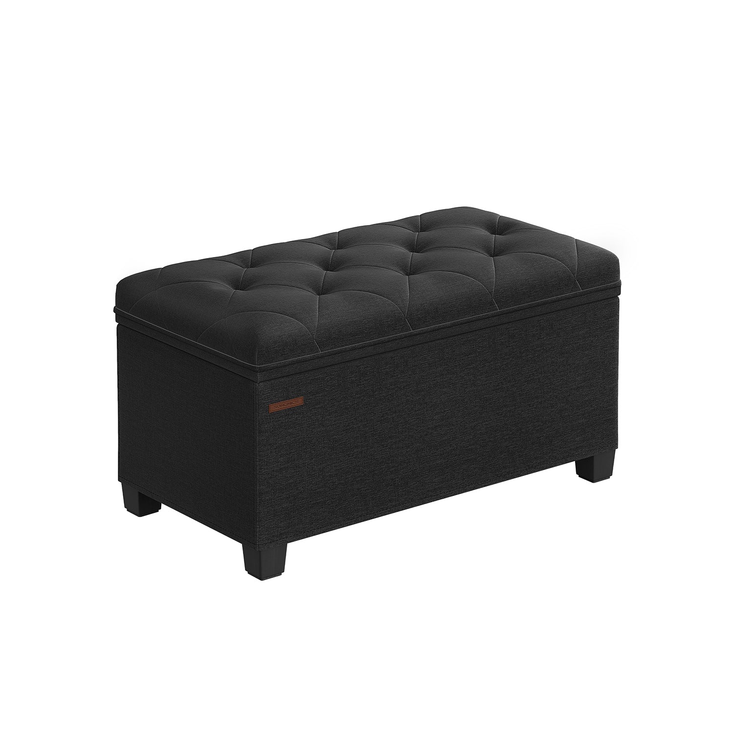 Stool - with storage space - 40 × 76 × 40 cm - dark gray