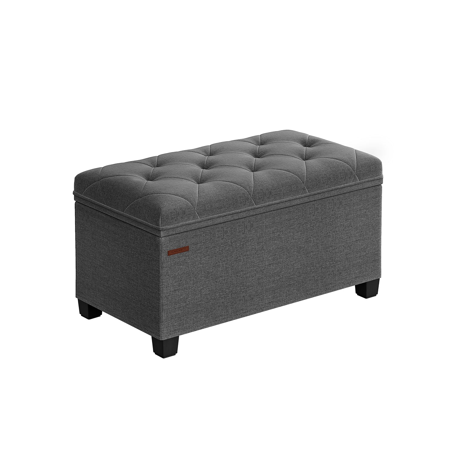 Stool - with storage space - 40 × 76 × 40 cm - dark gray