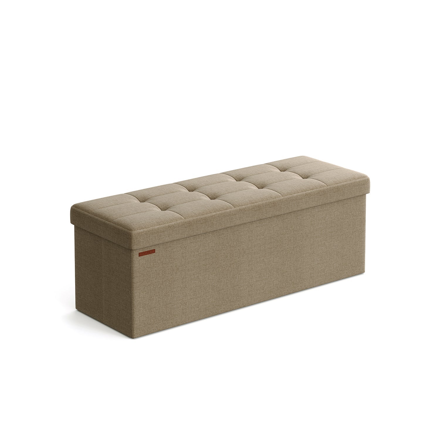 Storage bench - seating box - Foldable - load capacity 300 kg - light gray