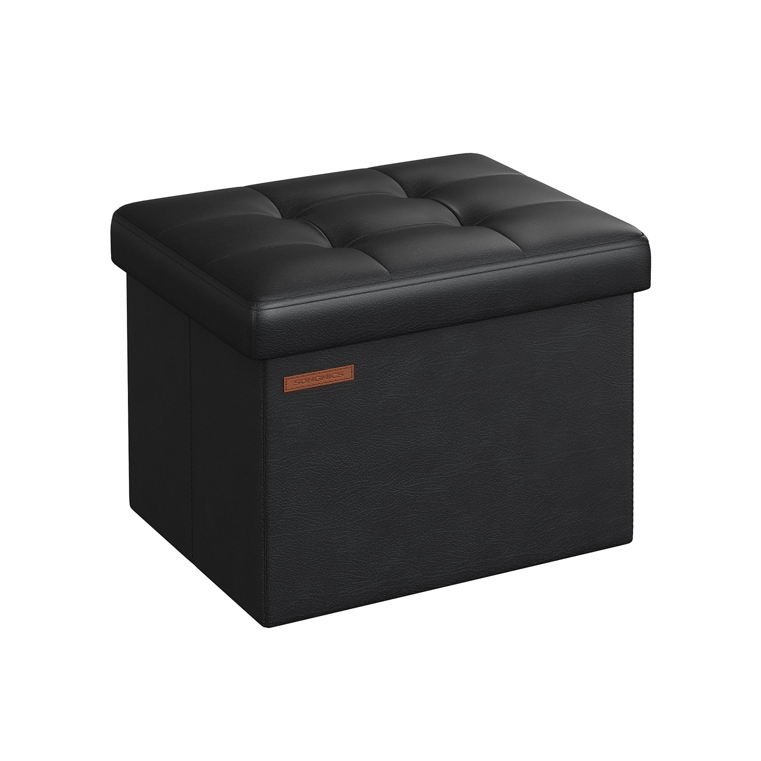 Foldable sofa with storage space 41 cm ink -black