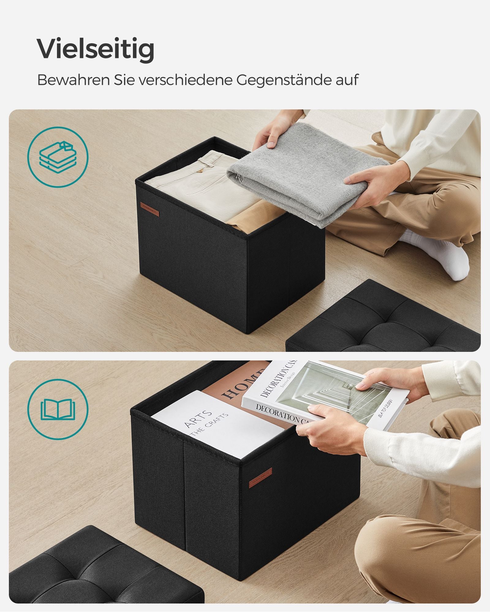 Bank - With Storage Space - Basic Black