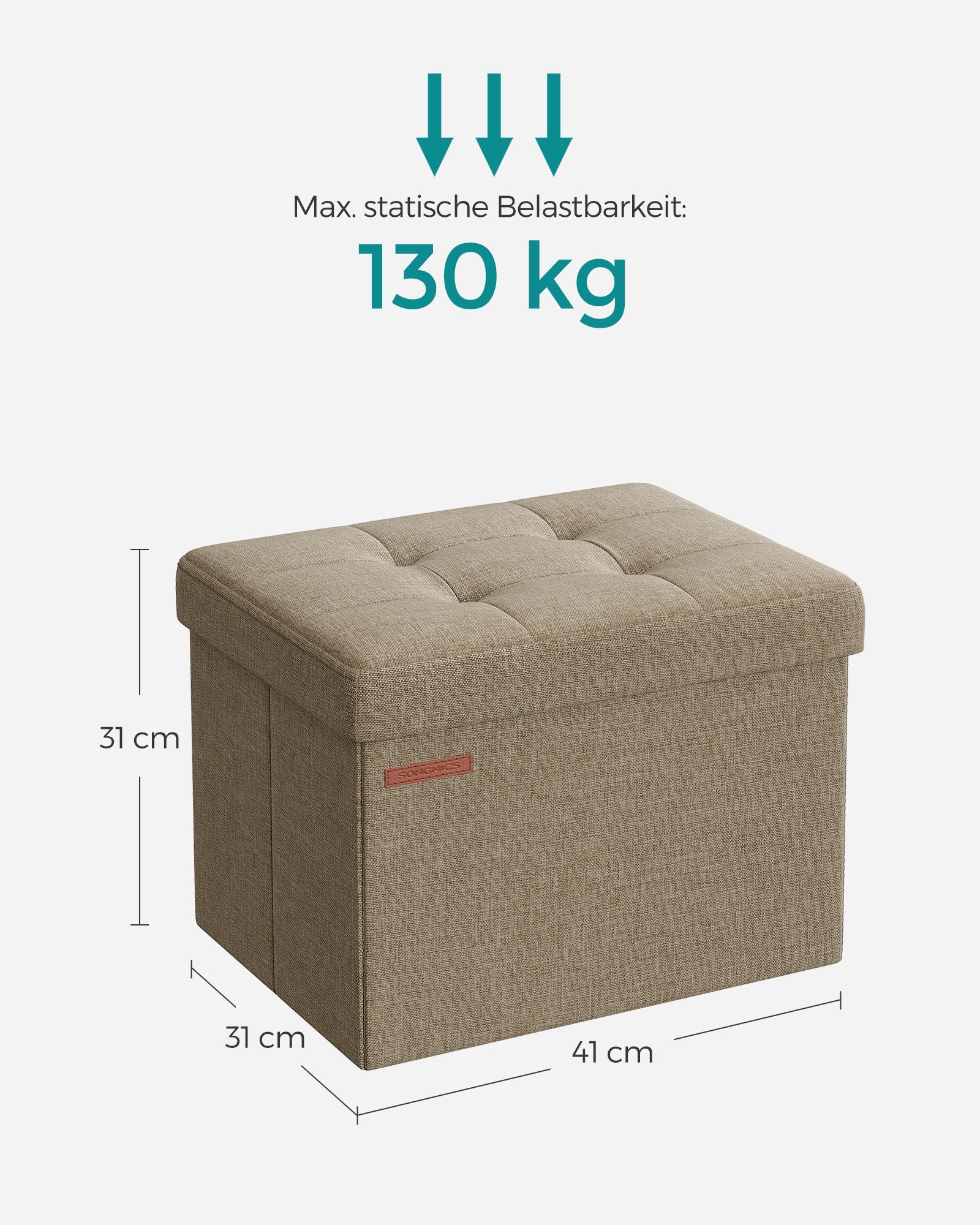 Bank - With Storage Space - Light Taupe