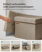 Bank - With Storage Space - Light Taupe