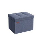 Sofa - with storage space - light denim blue