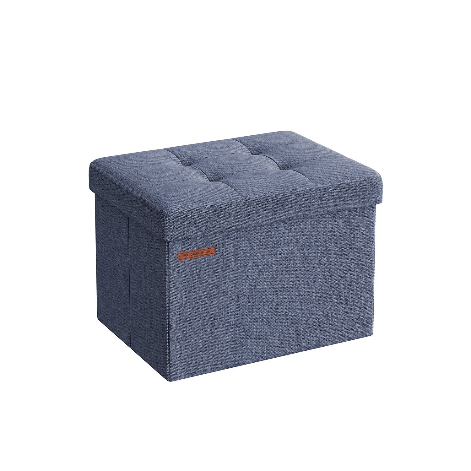 Sofa - with storage space - light denim blue