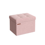 Bench - with storage space - pastel pink