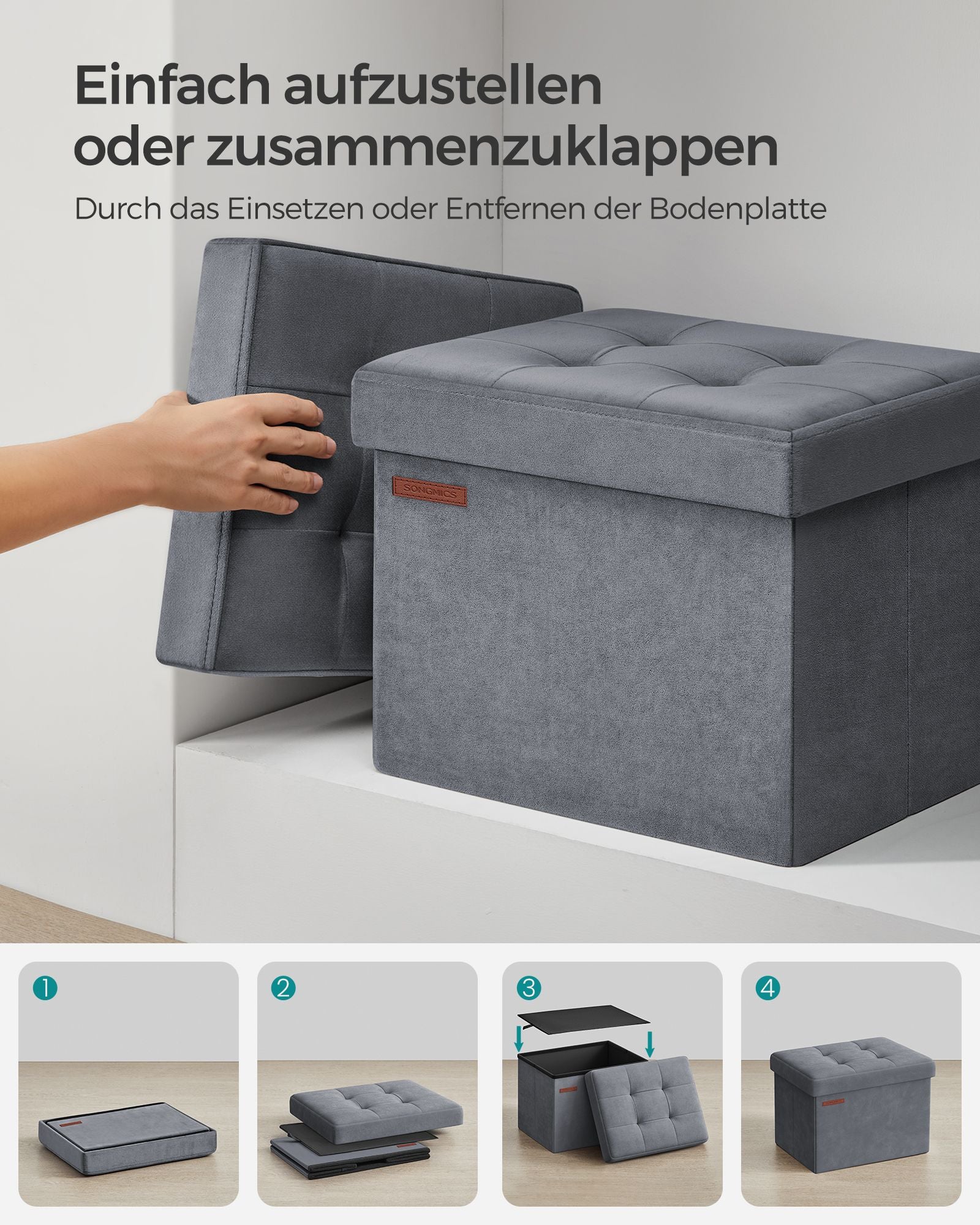 Bank - With Storage Space - Van Vuweel - For the Hall - Leigrijs